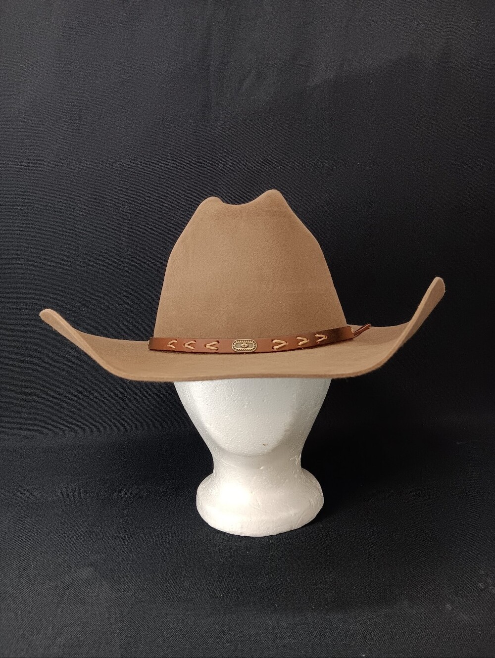 Rodeo King 4X Beaver Tan Cowboy Hat Size 7 3/8 USA Made Wild West Outfitters